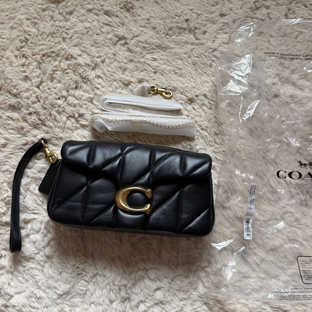 Coach Black Quilted Leather Bag